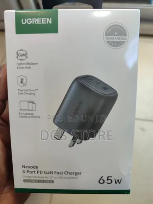 Ugreen Nexode 3 Port PD Gan Fast Charger 65w