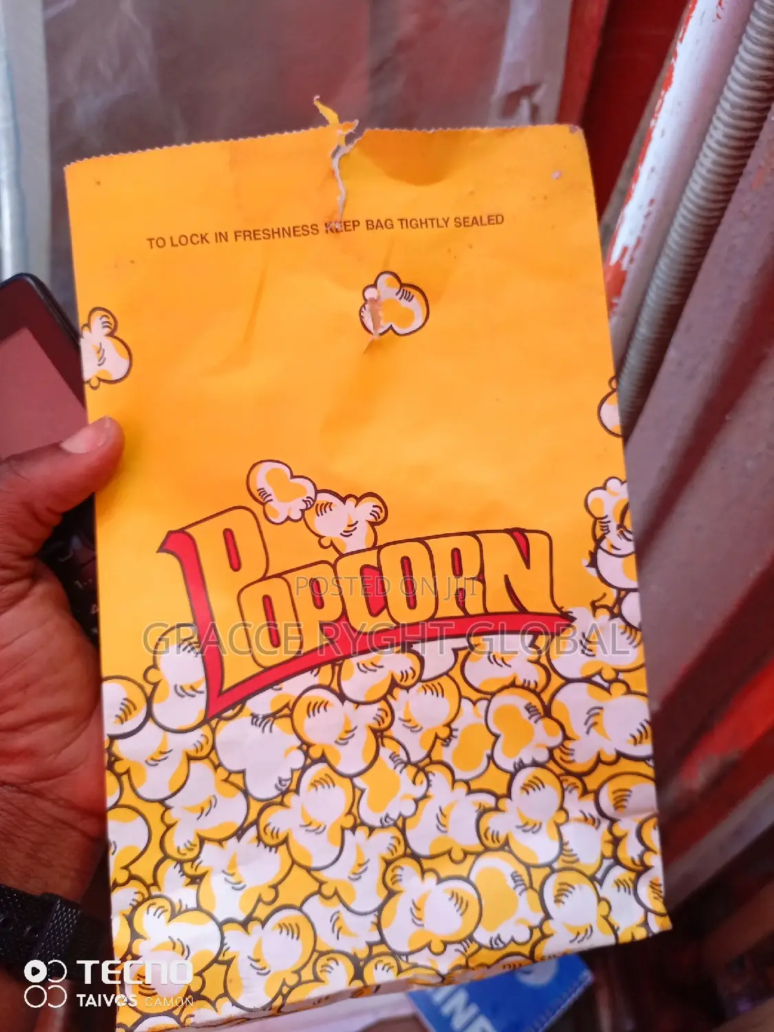 Popcorn Paper Bag