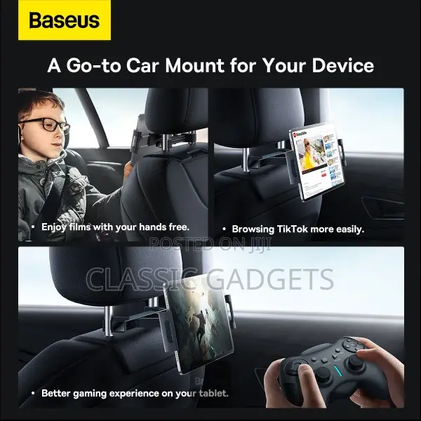 Baseus Joyride Pro Series Car Backseat Tablet Mount