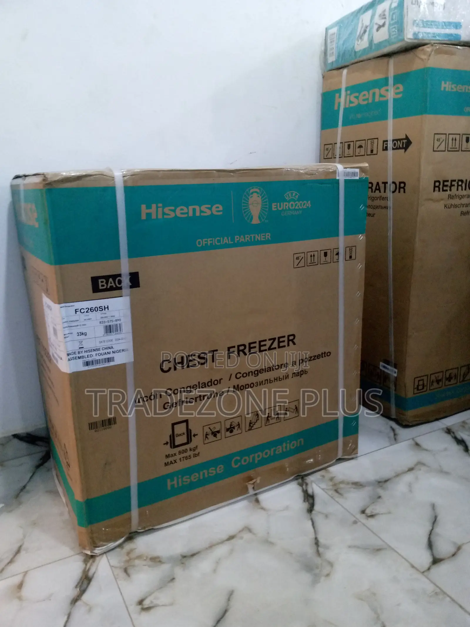 Brand New Hisense Chest Freezer Silver