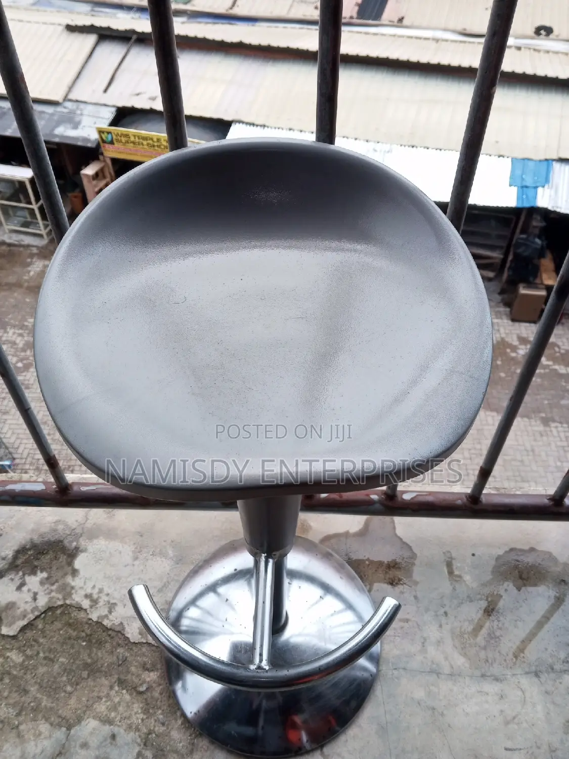 Gray Bar Stool