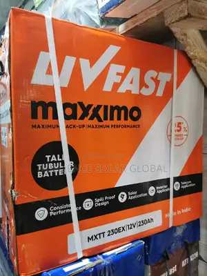 12v 230ahs Livfast Maxximo Tubular Battery
