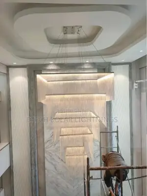 Large Mall Aluminum Tassel Led Luster Villa Chandelier Light