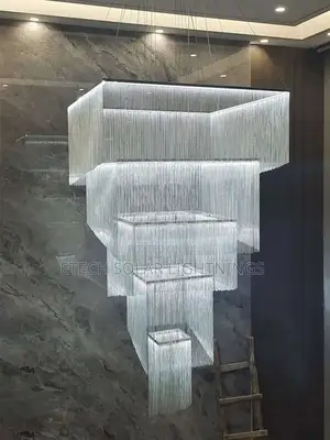 Modern Led Customized Staircase Tassel Chandelier Light