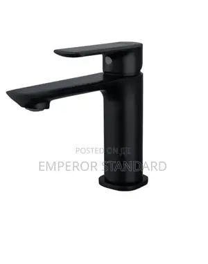 Black Hot and Cold Bathroom Wash Hand Basin Mixer Tap