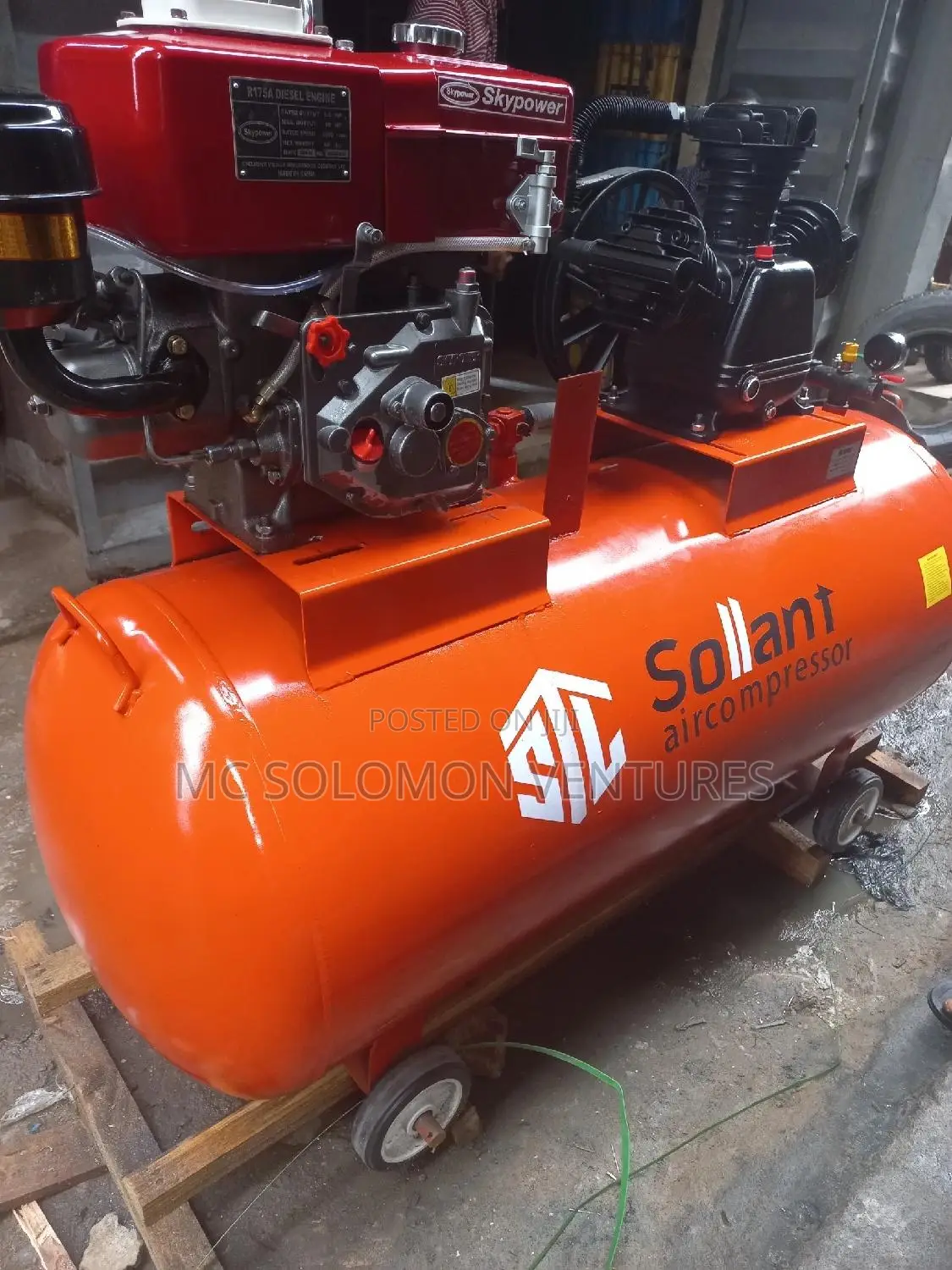 10hp Engine Drive Air Compressor 500litter