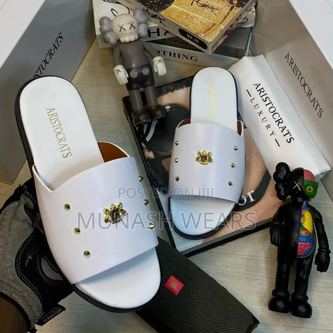 Men Original Leather Slipers