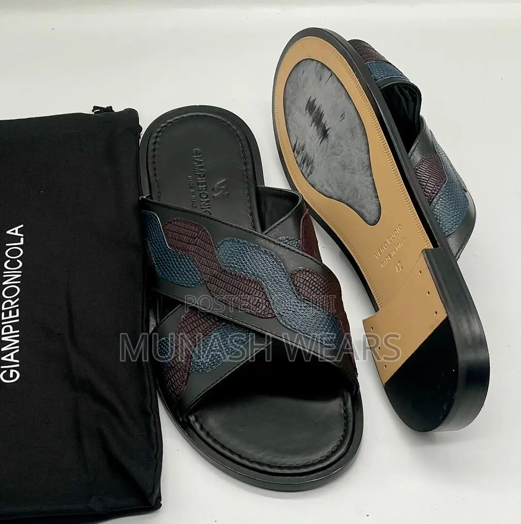 Original Italian Leather Giamperionicola Slipers