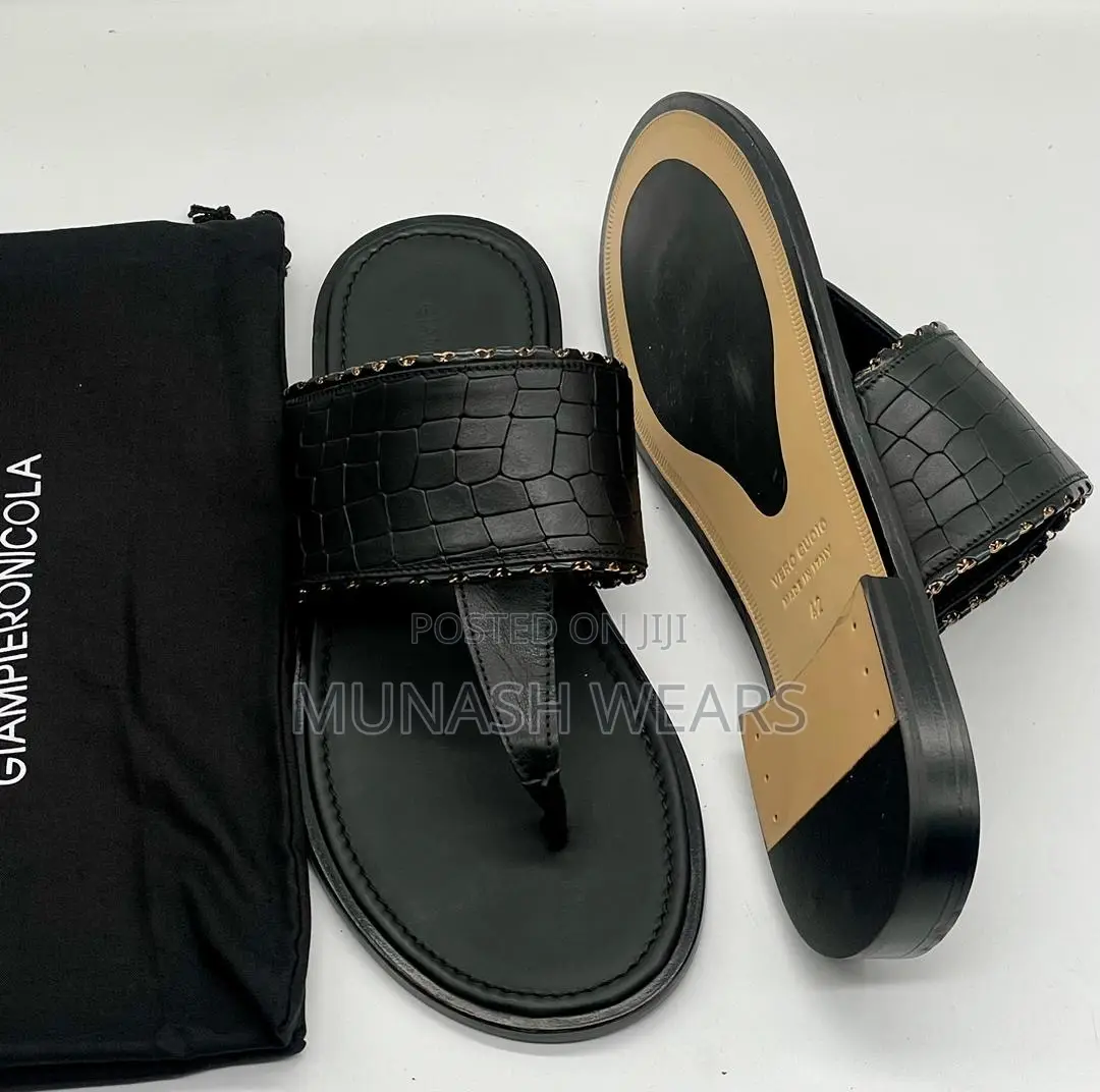 Original Italian Leather Giamperionicola Slipers