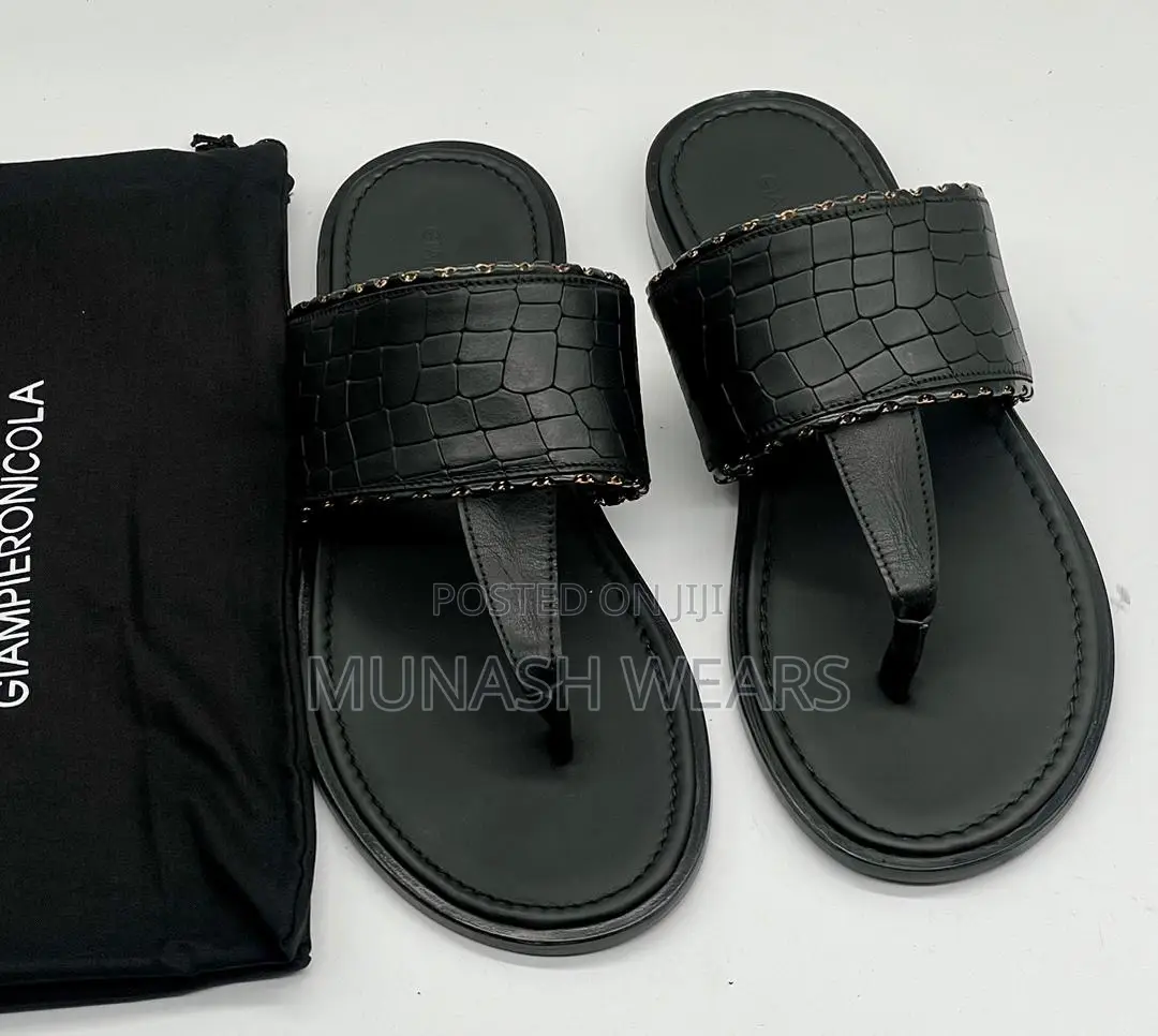 Original Italian Leather Giamperionicola Slipers