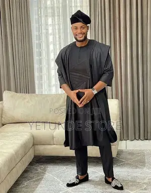 All Black Agbada for Men