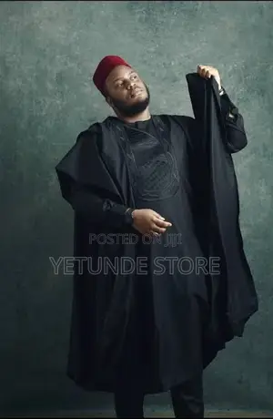 All Black Agbada for Men