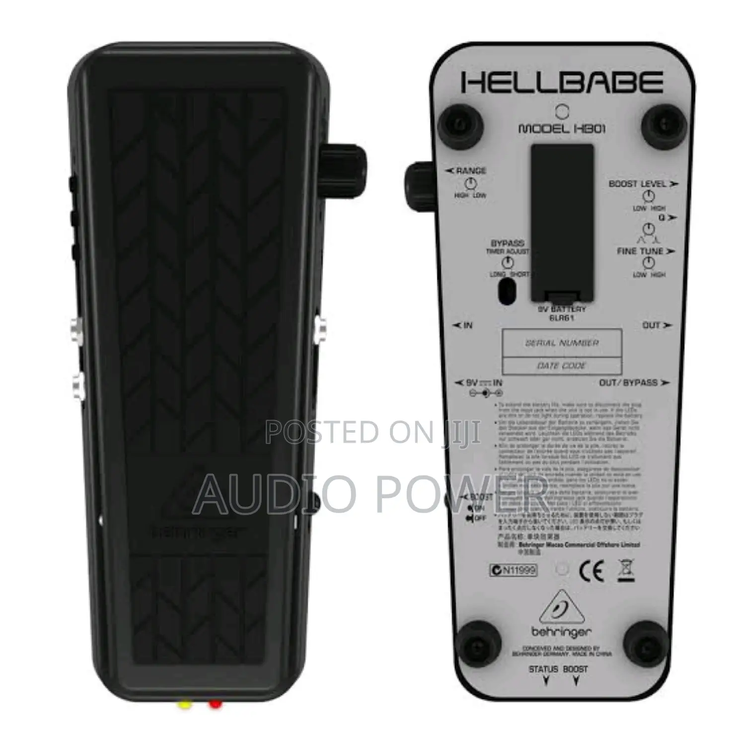 Behringer Hellbabe Hb01 Wah-Wah Pedal