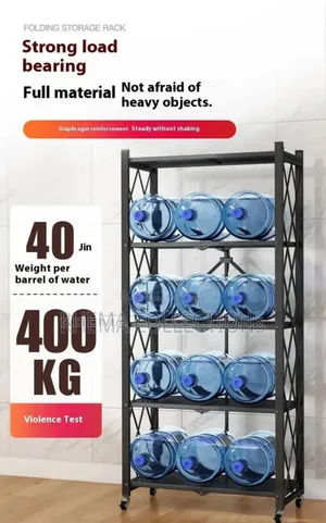 5 Tiers Heavy Duty Metal Foldable Storage Shelf