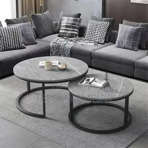 Nordic Marble Design Round Side Table Living Room Household