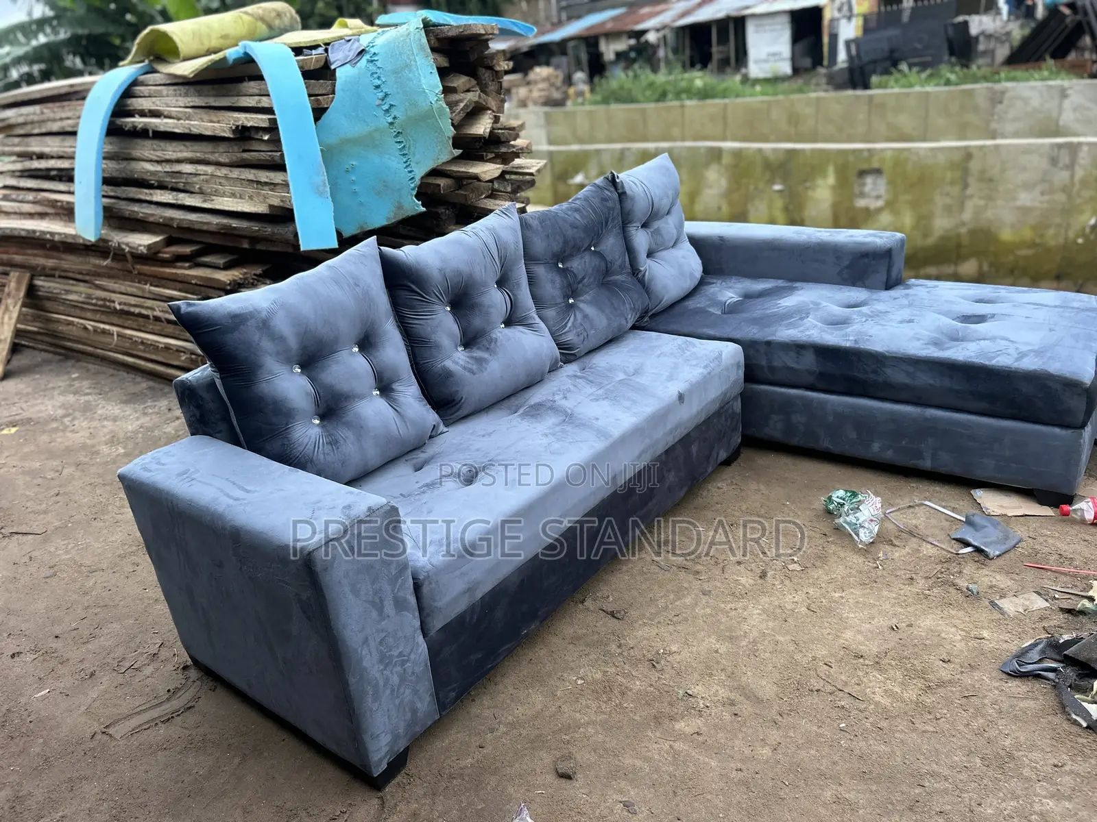 A Standard L Shape Sofa