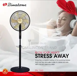Binatone Standing Fan - Ital-1660 Black