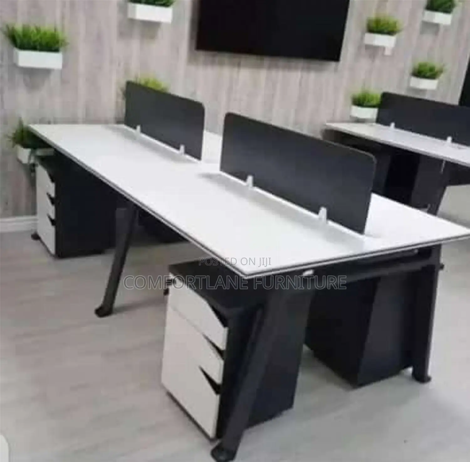 Office Workstations by 4 With Drawers