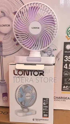 6inches Rechargeable Table Fan