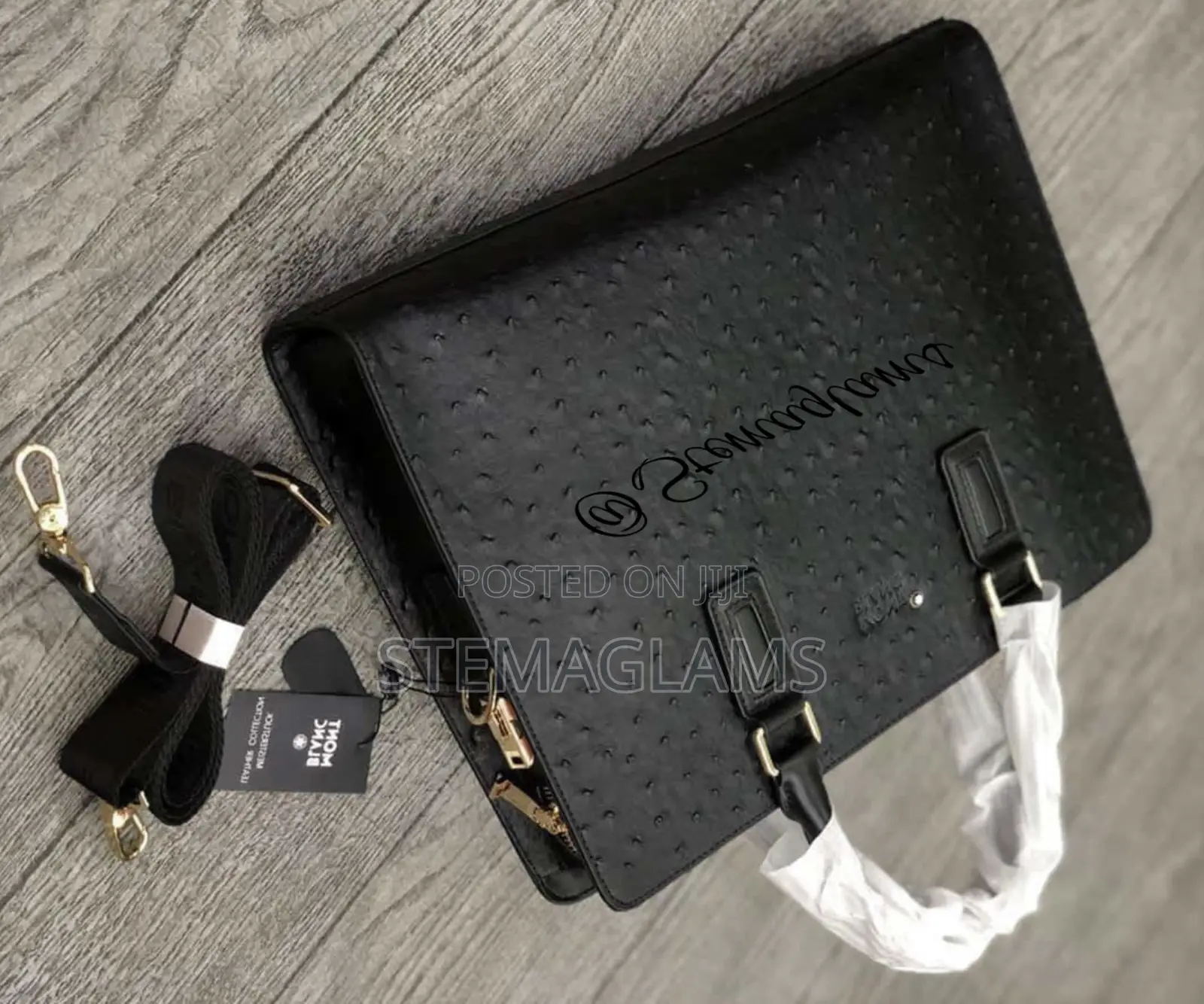 MONT BLANC Leather Laptop Bag