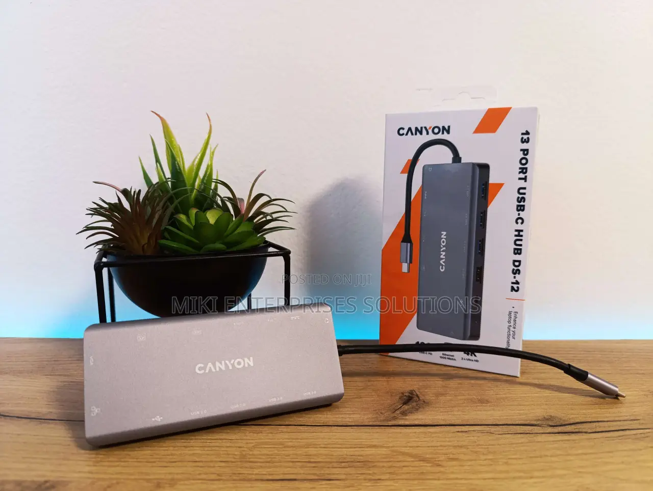 Canyon USB-C Hub - Ds-12 - 13 in 1 DRK - Grey