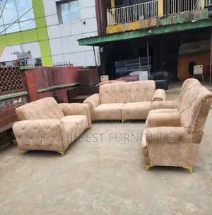 Premium Set of Tufted Upholstery Sofa | Chairs | Couch |