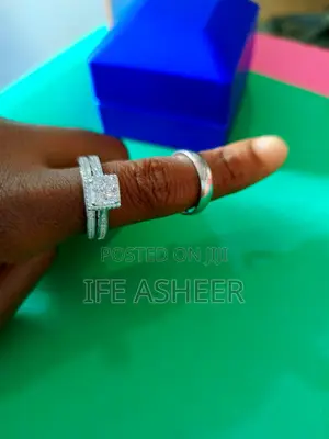 925 Sterling Silver Couple's Wedding Ring - 011
