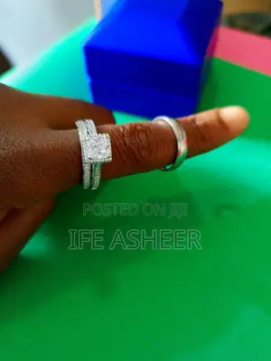 925 Sterling Silver Couple's Wedding Ring - 011