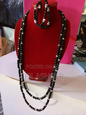 Men's Ceremonial Beads 001 - Black