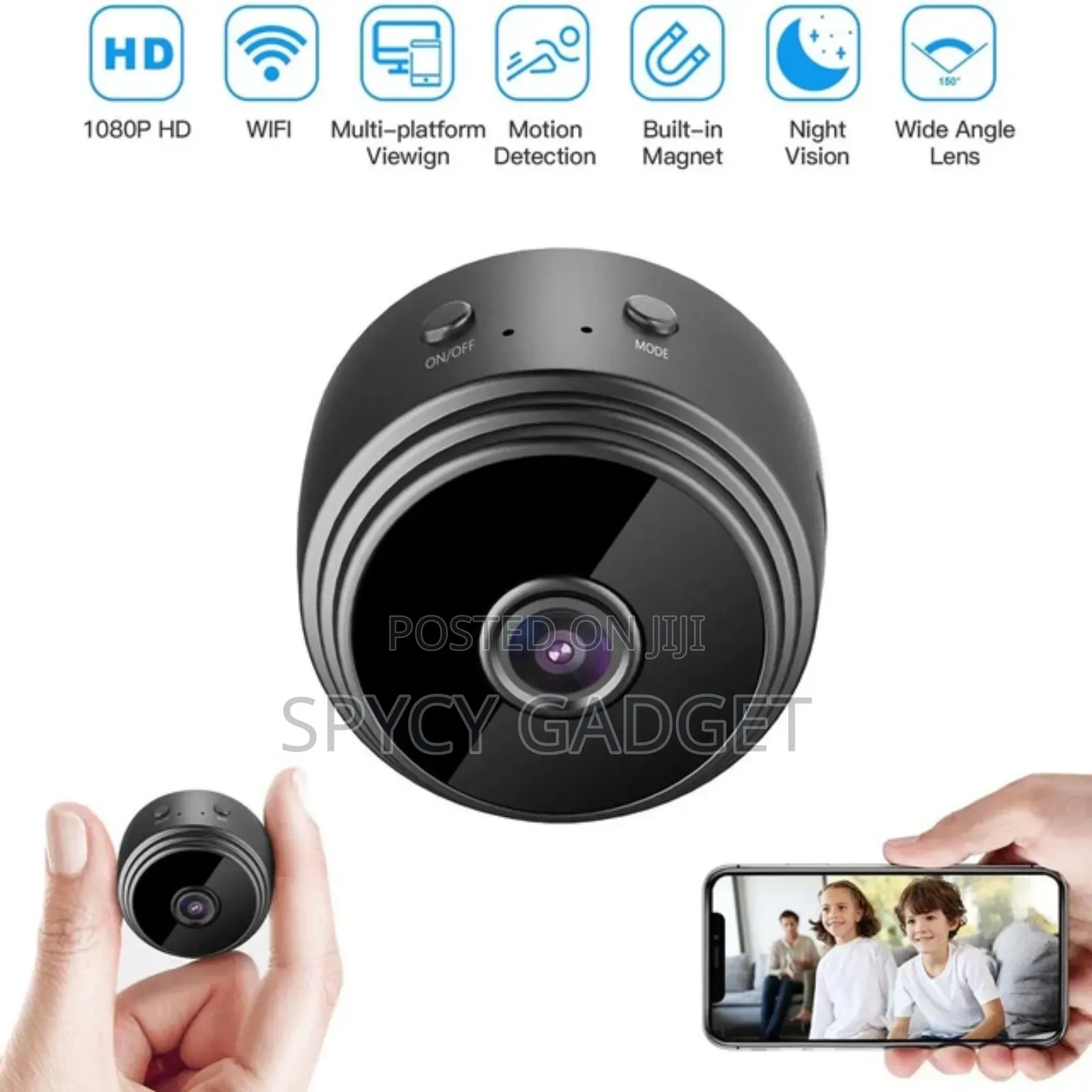 A9 Battery Powered Mini Wifi Ip Camera