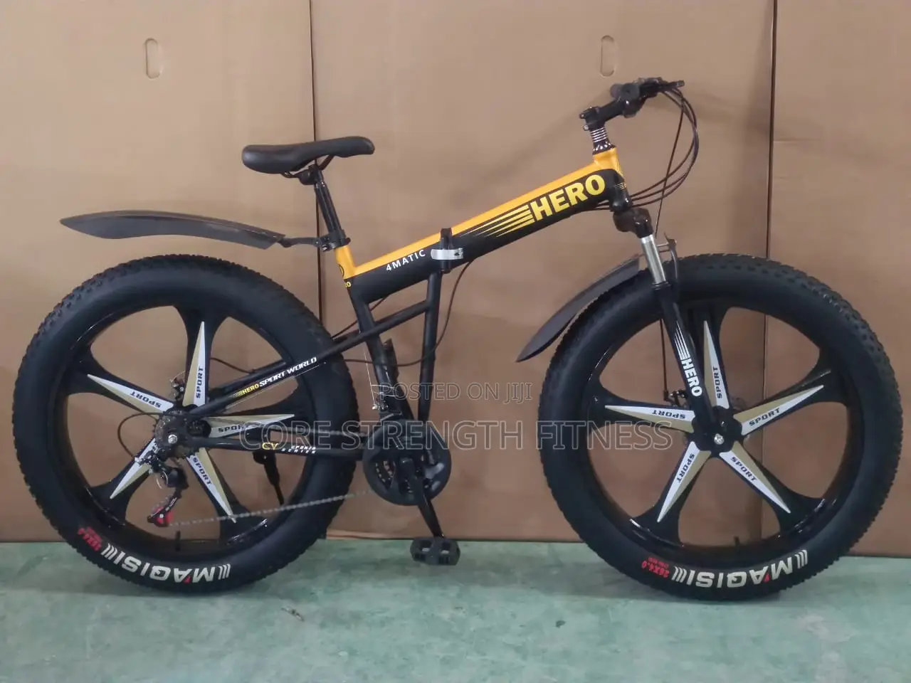 Foldable Fat Tyre Road Bicycles With Alloy Rim