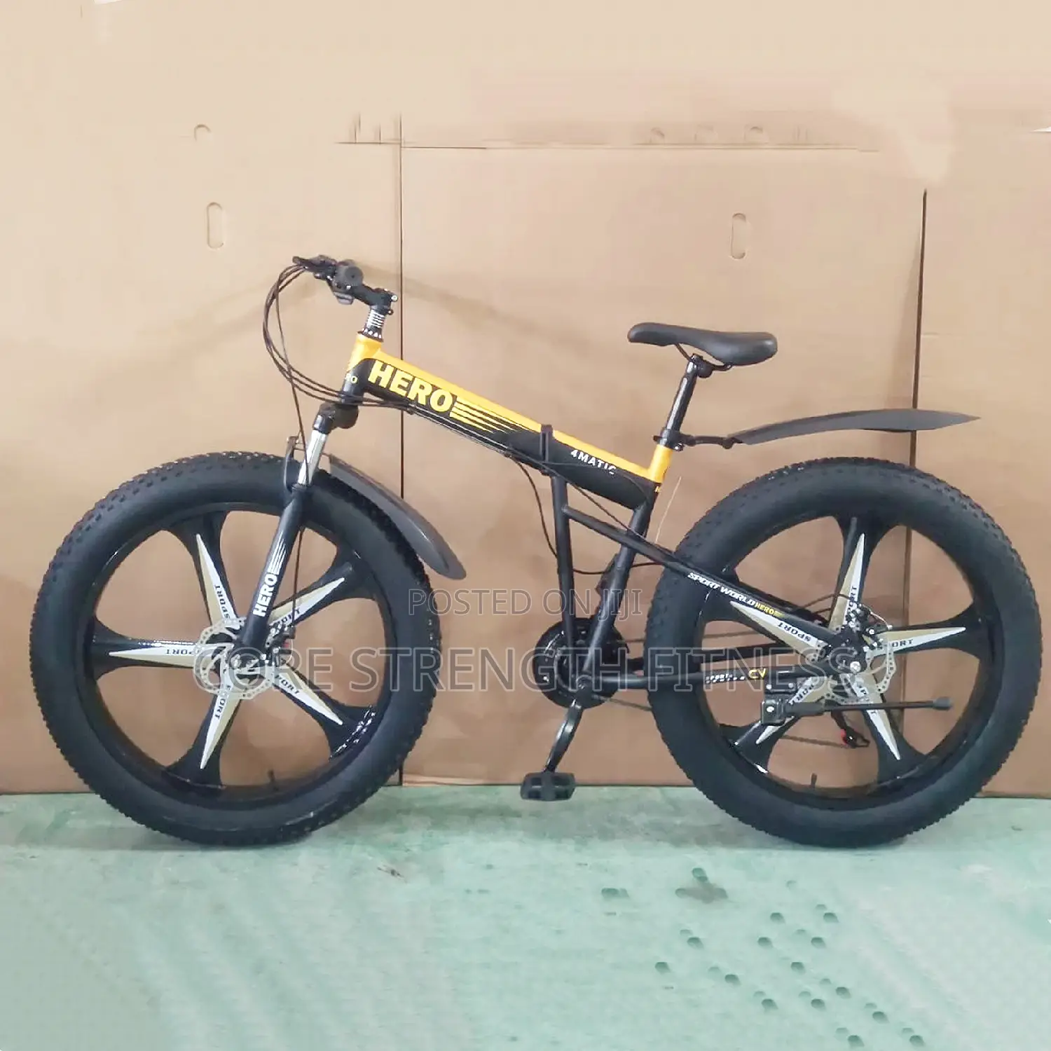 Foldable Fat Tyre Road Bicycles With Alloy Rim