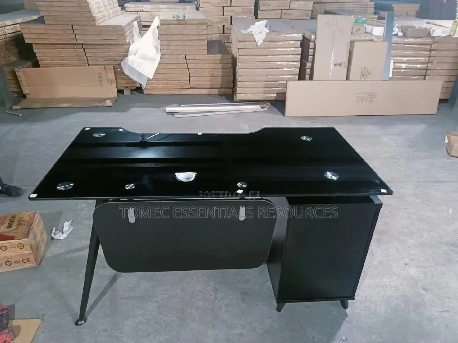 Imported Tampered Glass Office Table