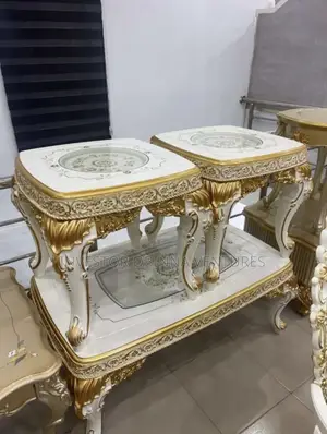 Marble Center Table With Side Stool