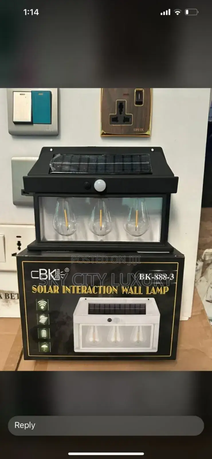 Solar Tungsten Wall Lights