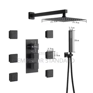 6way Conduit Shower Set Wall Mixer Tap