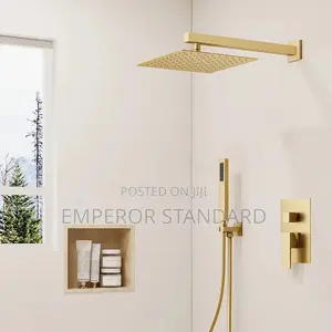Brush Gold 5 Ways Conduit Shower