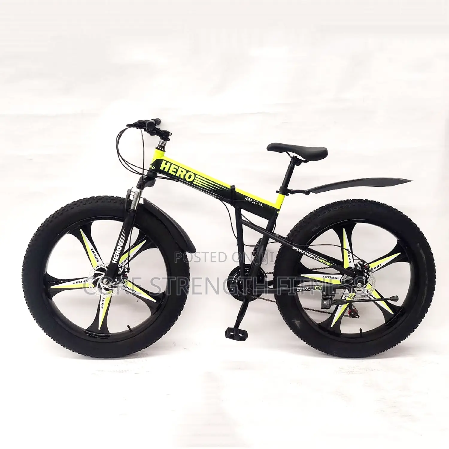Foldable Fat Tyre Road Bicycles With Alloy Rim