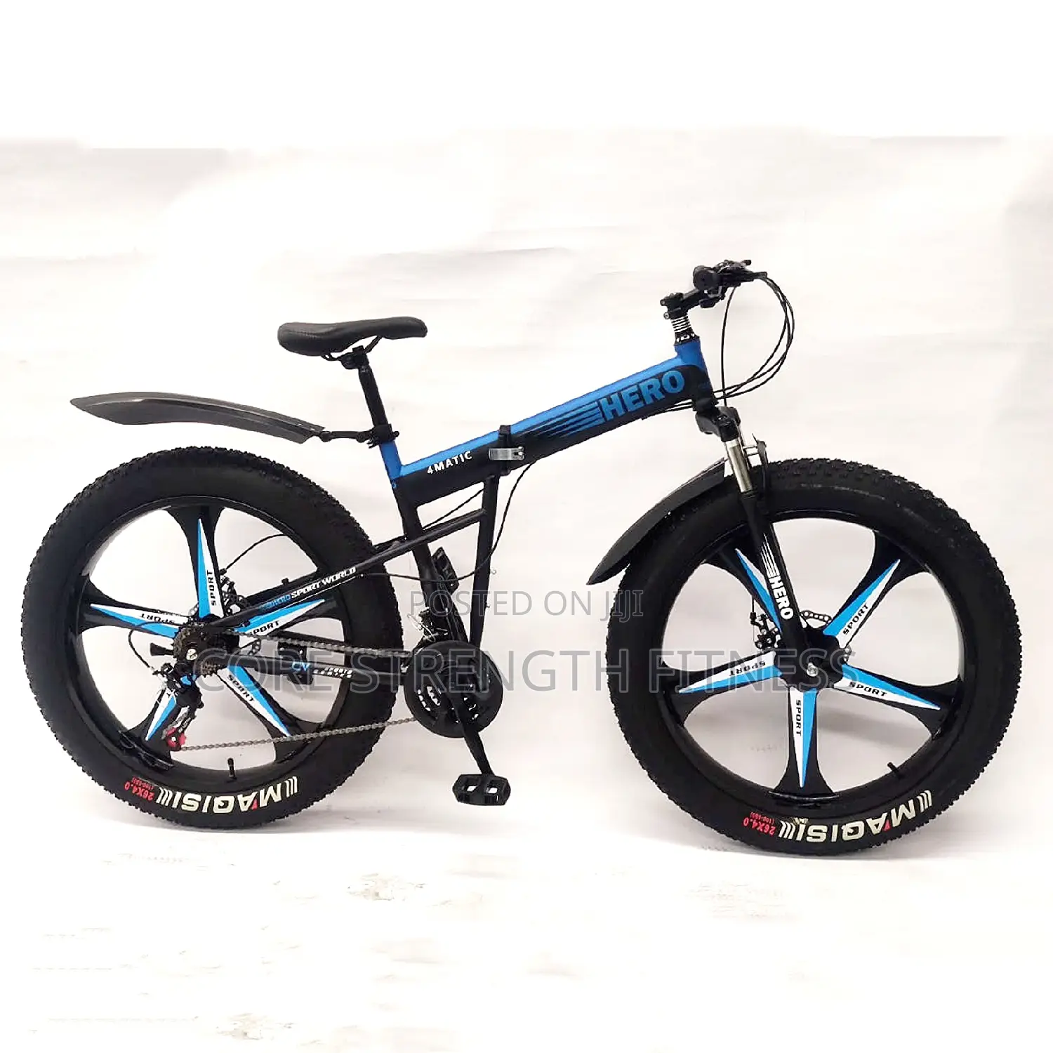 Foldable Fat Tyre Road Bicycles With Alloy Rim