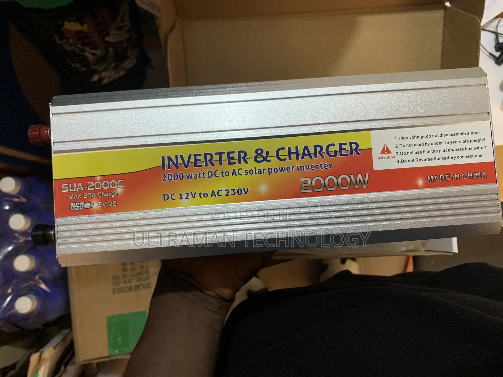 2000 Watts (2kva Mini Solar Inverter) Dc/Ac + 220v Charger