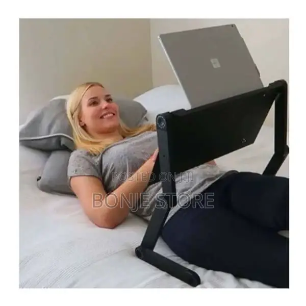 T8 Foldable Laptop Table With Cooling Fan Mouse Table