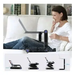 T8 Foldable Laptop Table With Cooling Fan Mouse Table