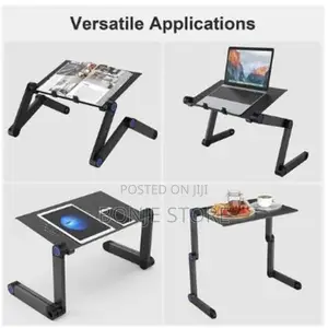 T8 Foldable Laptop Table With Cooling Fan Mouse Table
