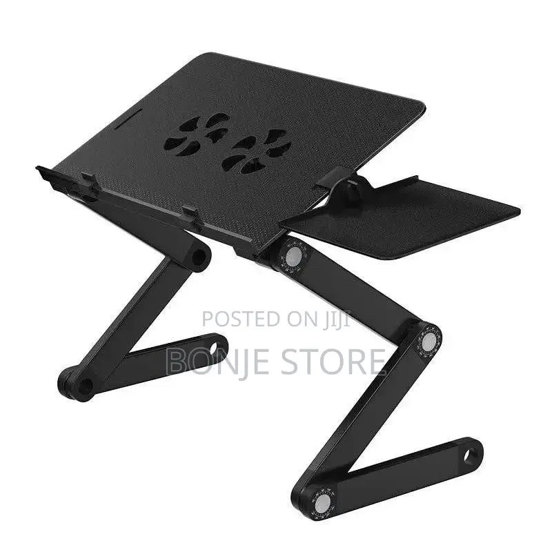 T8 Foldable Laptop Table With Cooling Fan Mouse Table