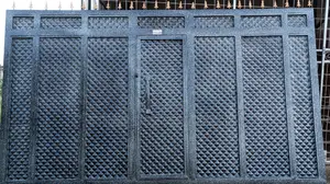 Heavy Silver-Black Rolling Gate