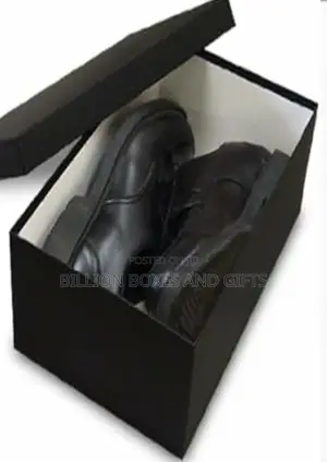 Empty Black Shoe Boxes for Instant Pick Up
