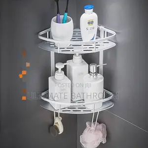 Aluminium Double Corner Storage Shelf