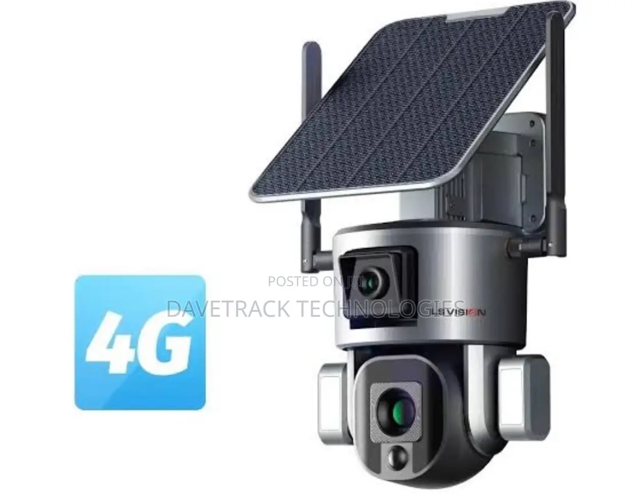 Double Less 4G Solar PTZ 8mp Camera