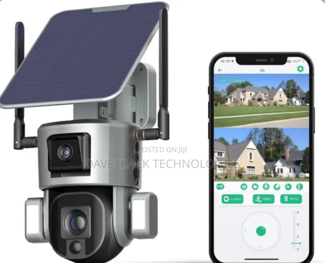Double Less 4G Solar PTZ 8mp Camera