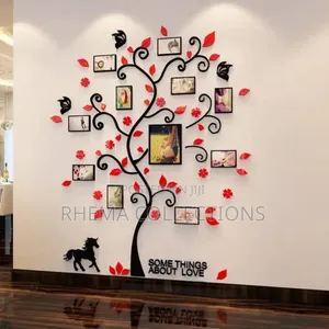 143*160cm 3d Family Photo Frame Tree Home Decor Wall Sticker